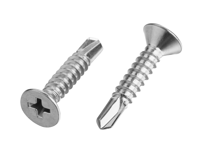 Cross counterattack drill screw